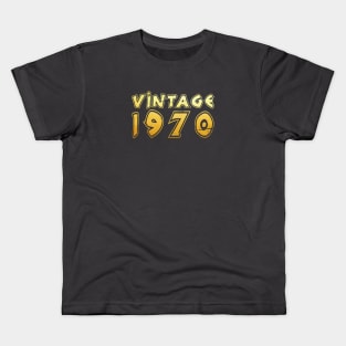 Vintage 1970 Birthday Kids T-Shirt